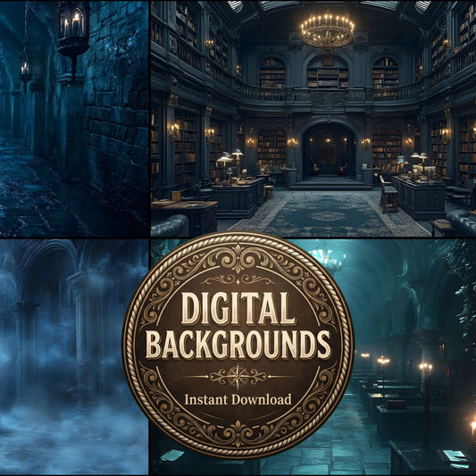 Dark Academia Study Backdrop Images