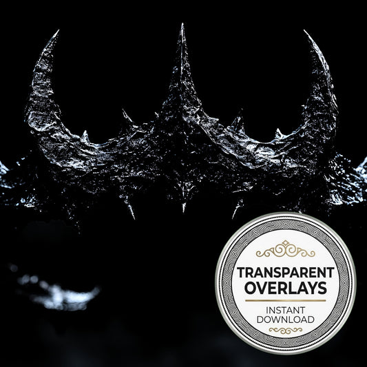 Dark Gothic Crown Transparent Overlay Pngs