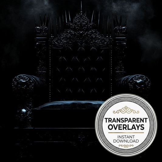 Dark Gothic Throne Transparent Overlay Pngs