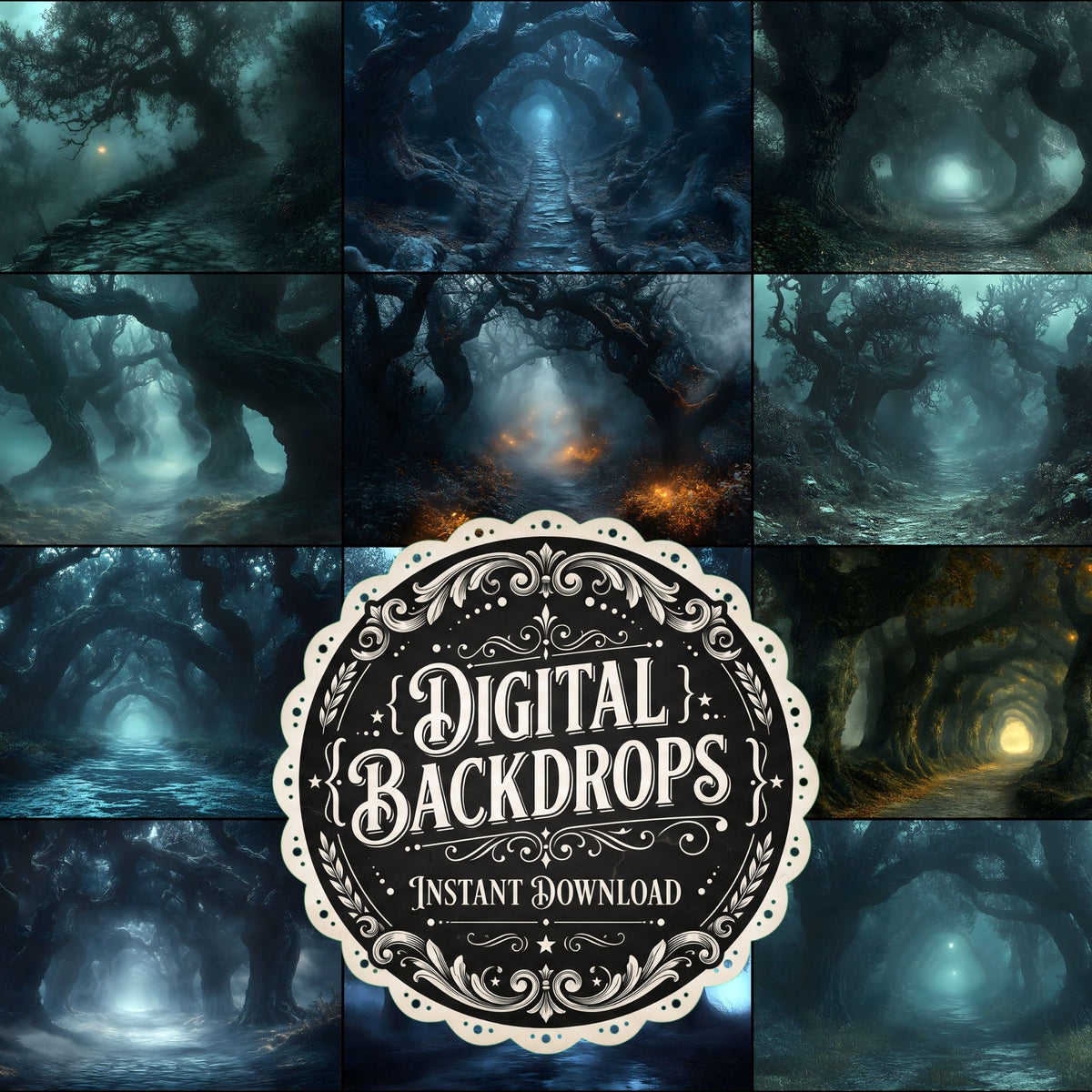 Dark Spooky Forest Backdrop Images