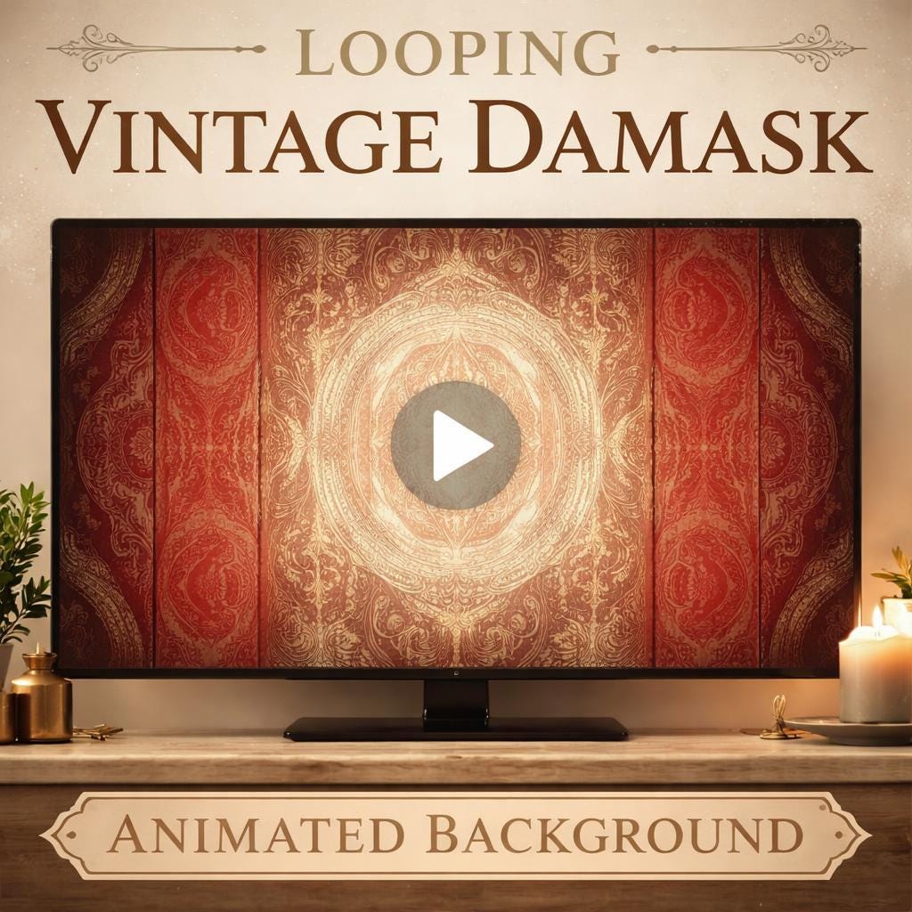 Vintage Mandala Tapestry Loop Video | Seamless Animated Background | Abstract Video Background for Edits, VJ, YouTube, Streaming