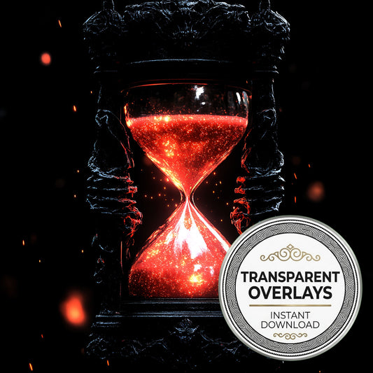 Demonic Gothic Hourglass Transparent Overlay Pngs