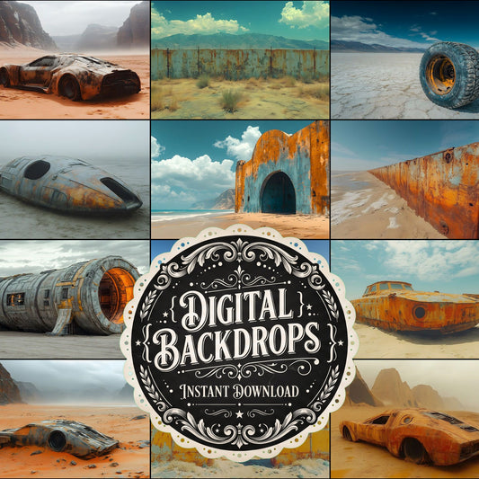 Desert Steampunk Backdrop Images