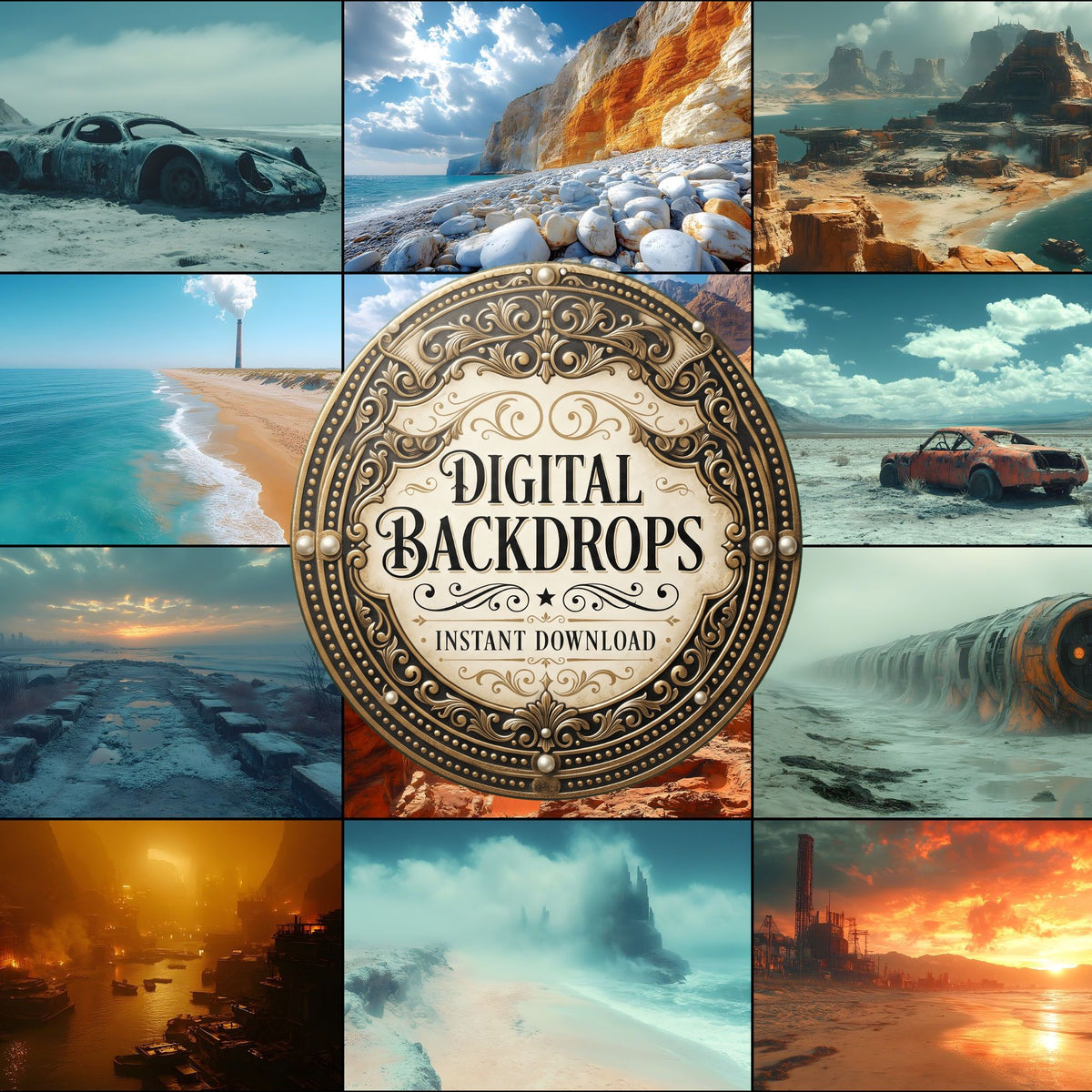 Dessert Steampunk Backdrop Images