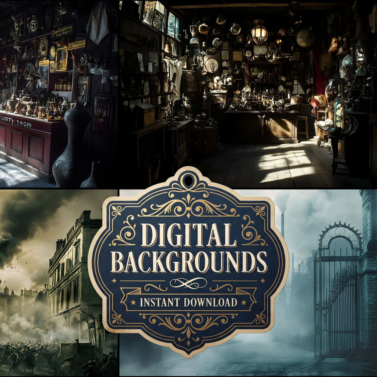 Dickens Cinematic Rendering Backdrop Images