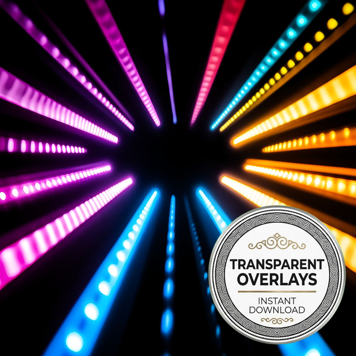 Disco Light Transparent Overlay Pngs
