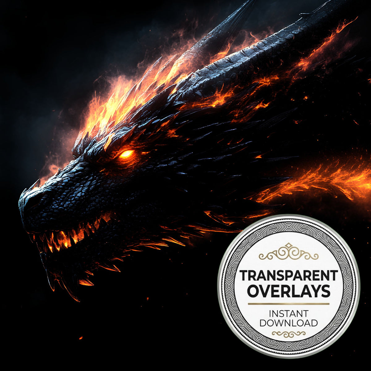 Dragon Head Transparent Overlay Pngs