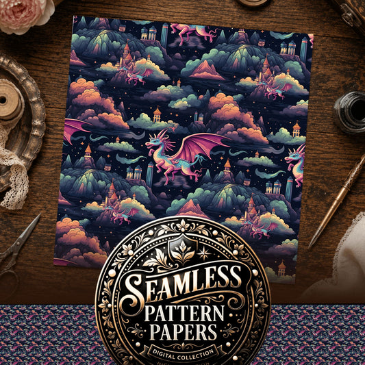 Dragons Seamless Pattern