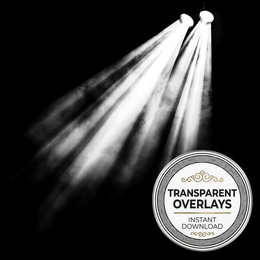 Dramatic Spotlight Transparent Overlay Pngs
