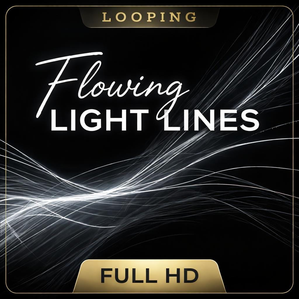 Animated Background Loop | Abstract Light Streaks Seamless Video | Modern Motion Backdrop for Edits, Streams, Visuals