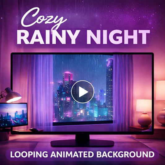 Tokyo neon rainy window loop | cyberpunk city background, Tokyo video, neon loop | animated backdrop for streams, VJ, overlays