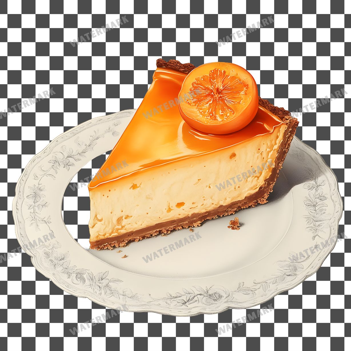 Apricot Chees Vintage Style Clipart Pngs