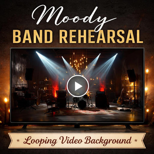 Rock Concert Stage Loop Video | Animated background, seamless loop | Cozy lo-fi video background for streams, YouTube, VJ