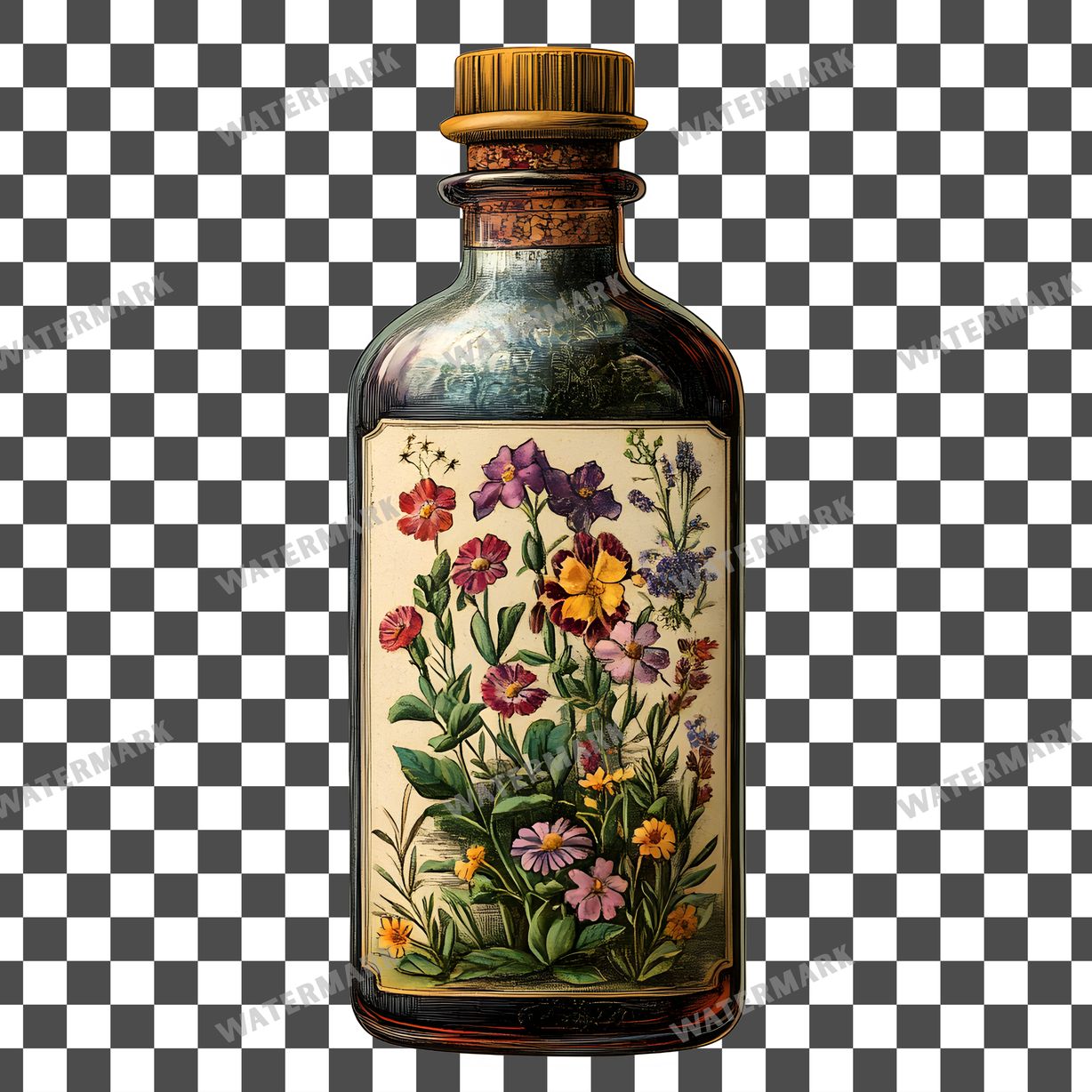 Apothecary Vintage Style Clipart Pngs