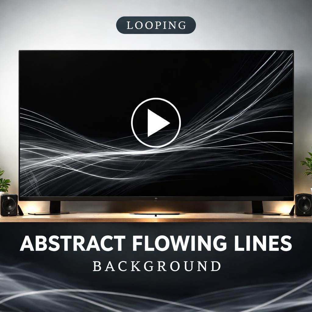 Animated Background Loop | Abstract Light Streaks Seamless Video | Modern Motion Backdrop for Edits, Streams, Visuals