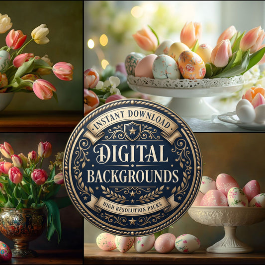 Easter Centerpiece Display Backdrop Images