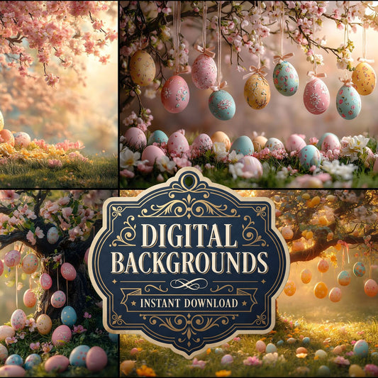 Easter Egg Tree Backdrop Images