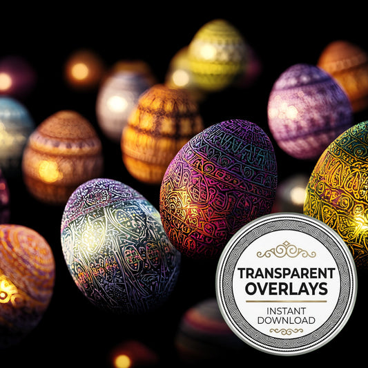 Easter Eggs Transparent Overlay Pngs