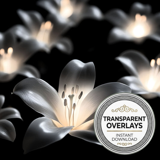 Easter Lilies Transparent Overlay Pngs