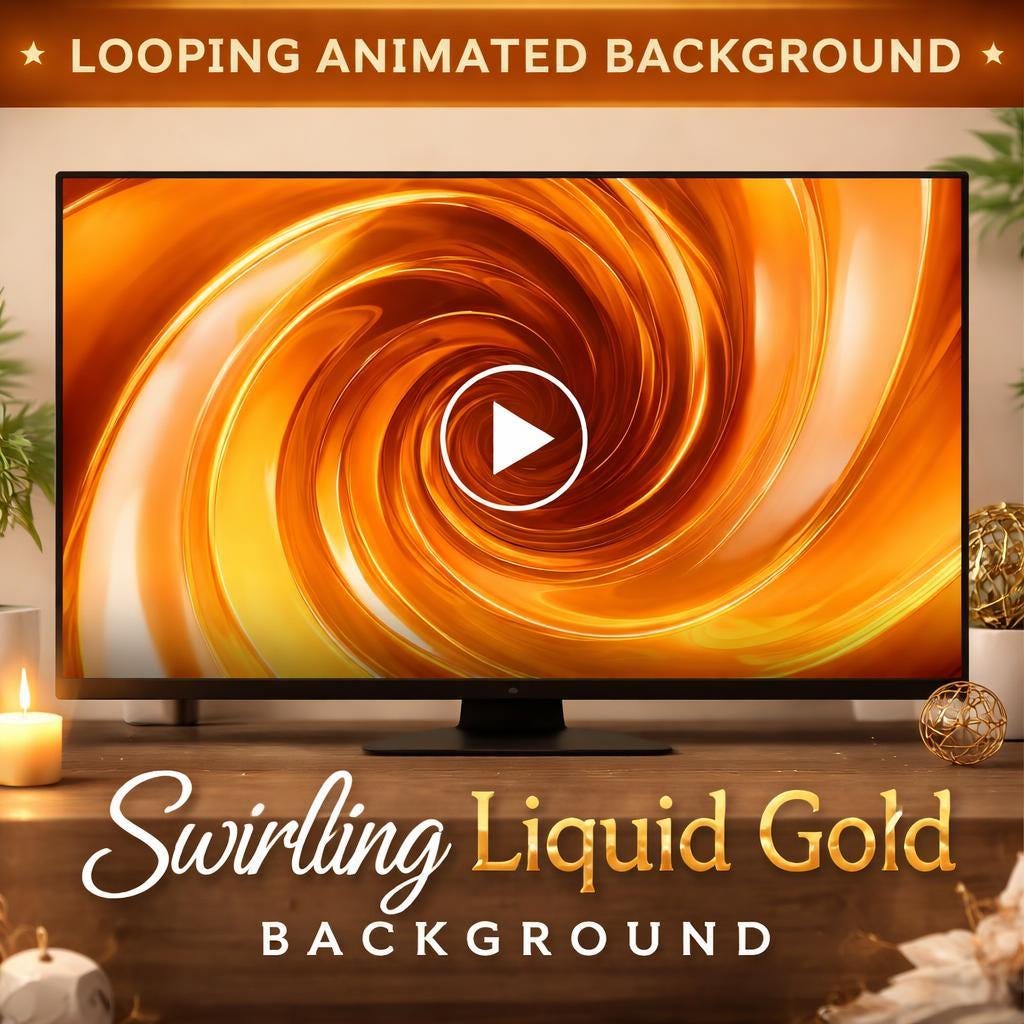 Orange Liquid Swirl Animated Background | Seamless Loop Video | Abstract Orange Video for Edits, VJ, YouTube, Reels, Events