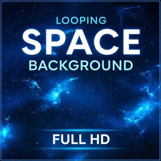 Blue Nebula Space Background Loop | Cosmic Galaxy, Stars, Blue Video | Cozy Lo‑Fi Animated Backdrop for Streams & Videos