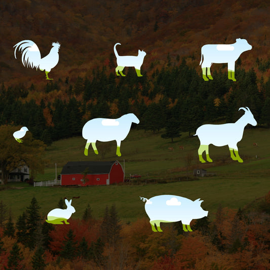 Animal Farm Canva Frames - Drag and Drop Animal Farm Canva Templates PNG Designs - Farm SVG Editable Fish Canva Paint Frame Templates