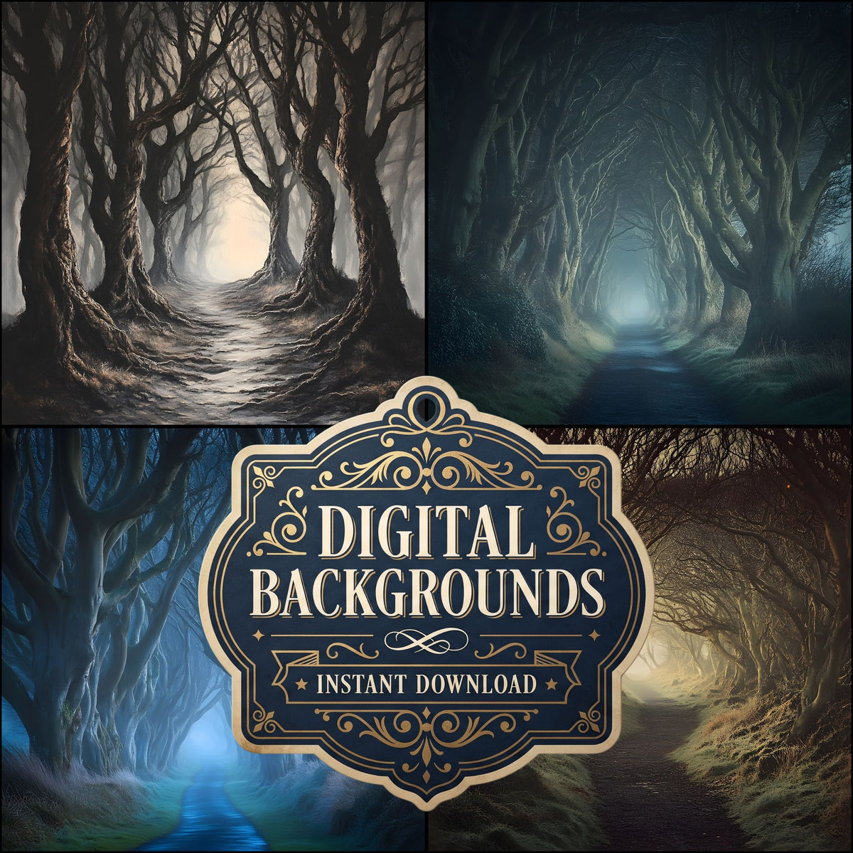 Eerie Forest Backdrop Images