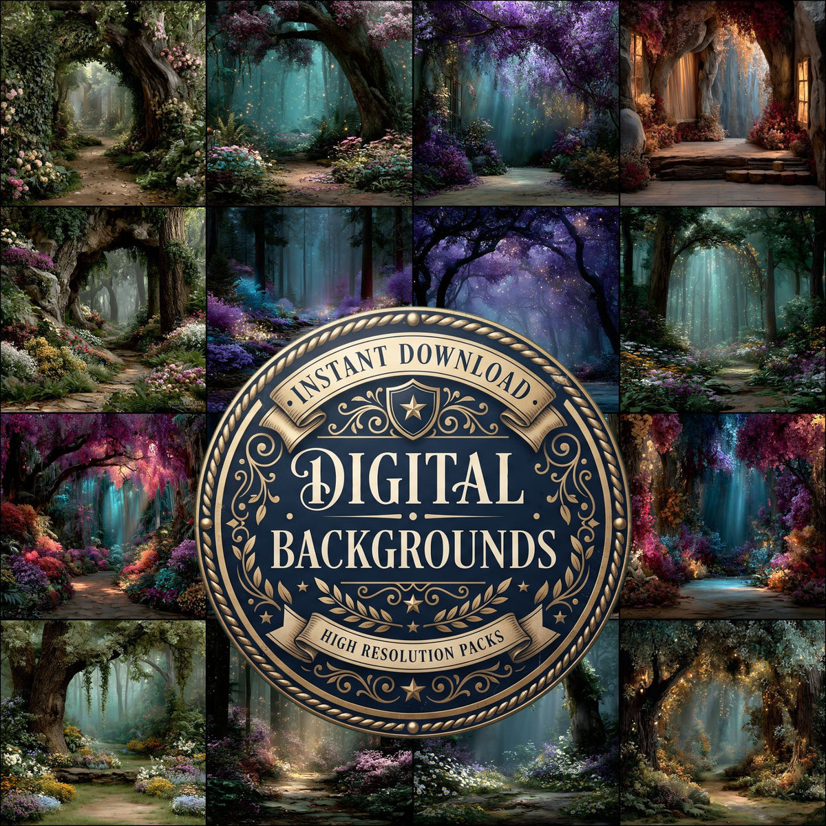 Enchanted Fairy Forest Backdrop Images