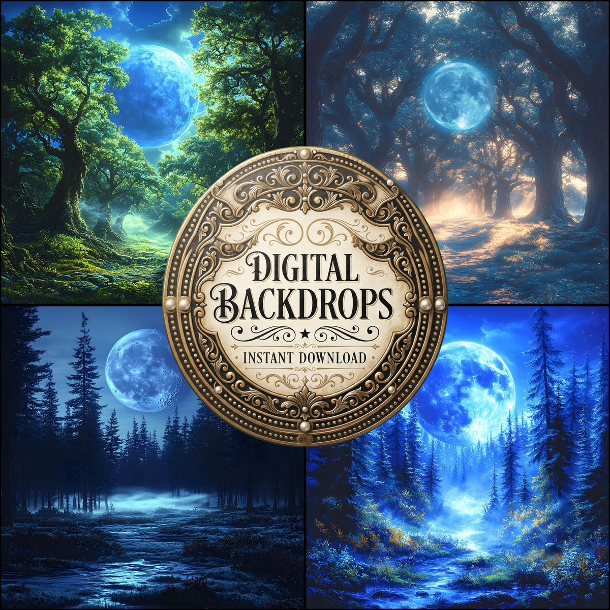 Enchanted Forest Backdrop Images