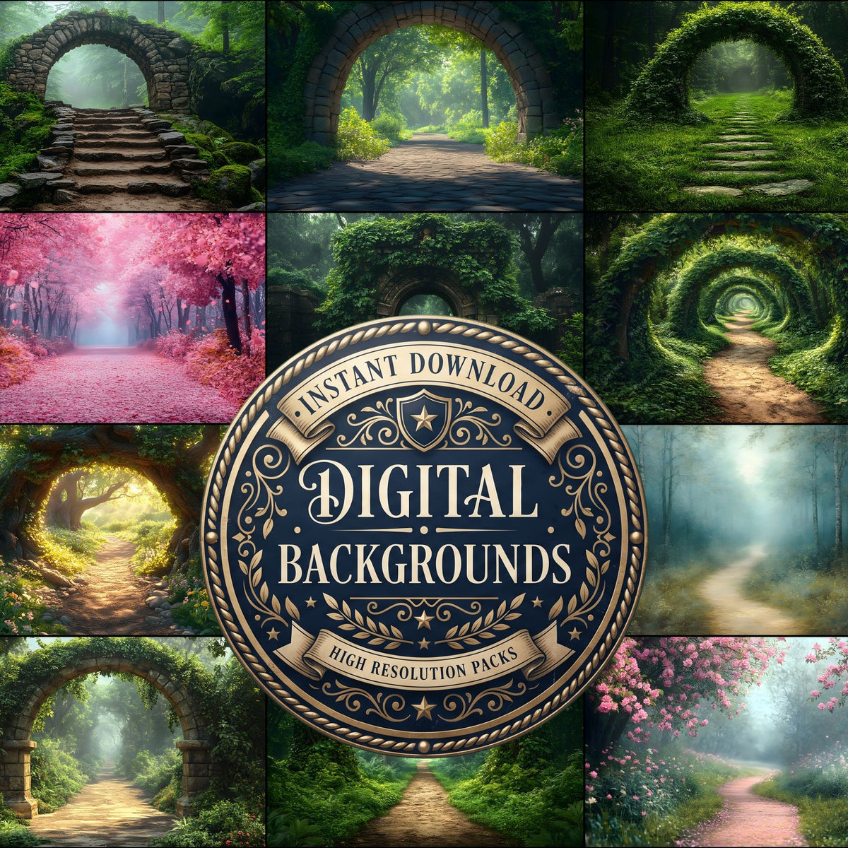 Enchanted Forest Backdrop Images