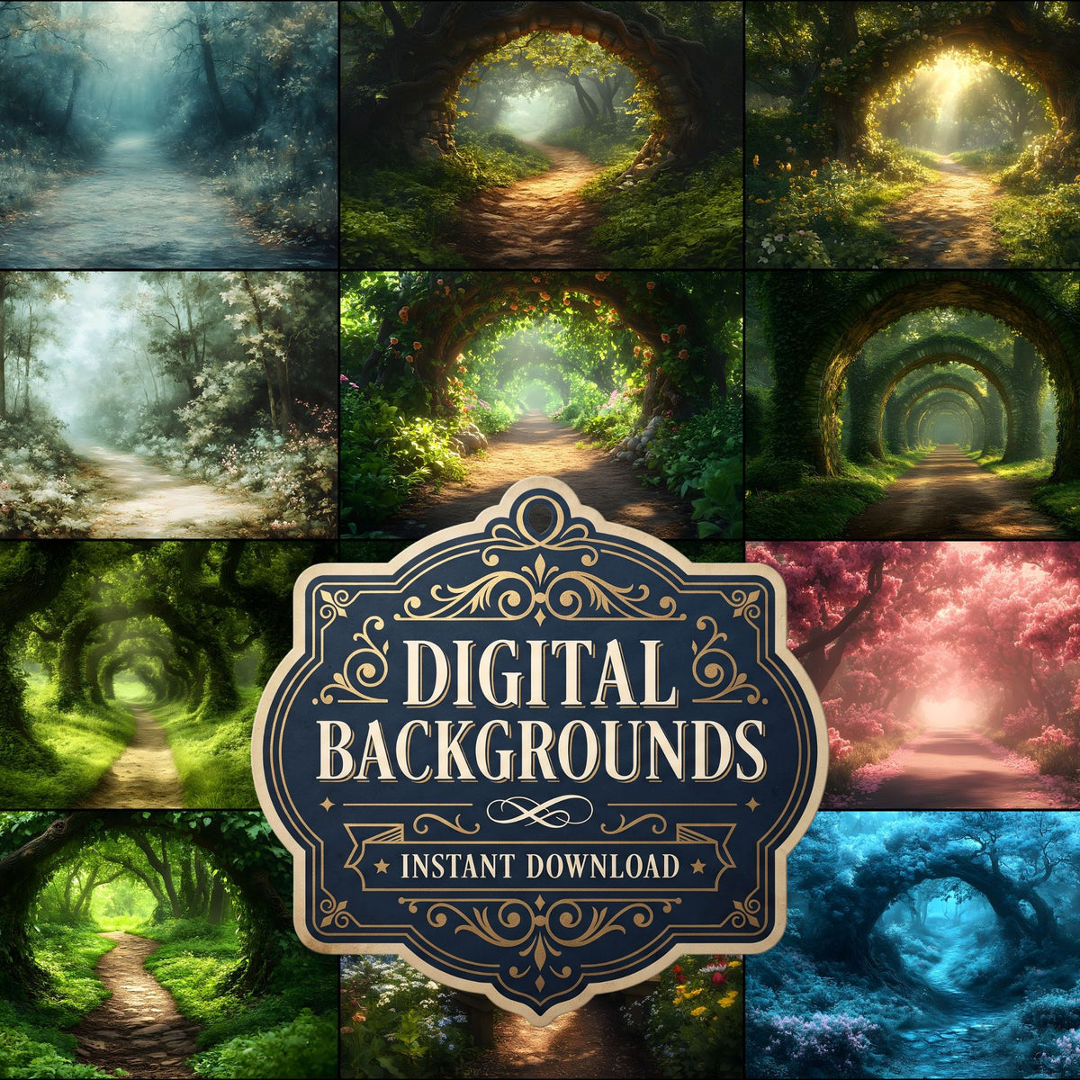 Enchanted Forest Backdrop Images