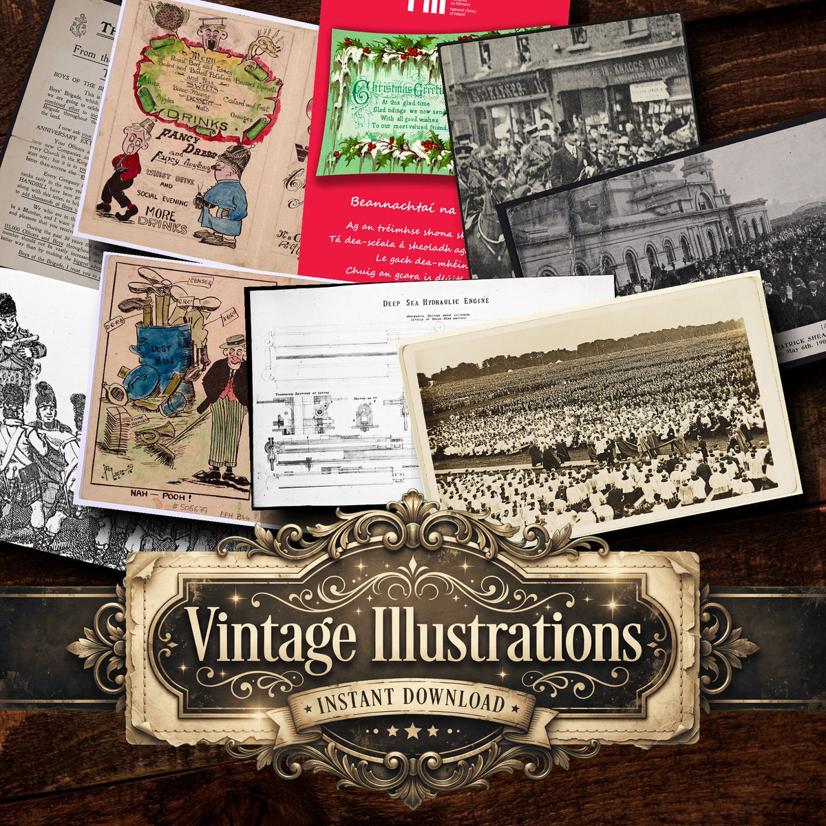 Ephemera Vintage Prints