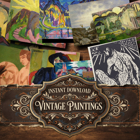 Ernst Ludwig Vintage Paintings
