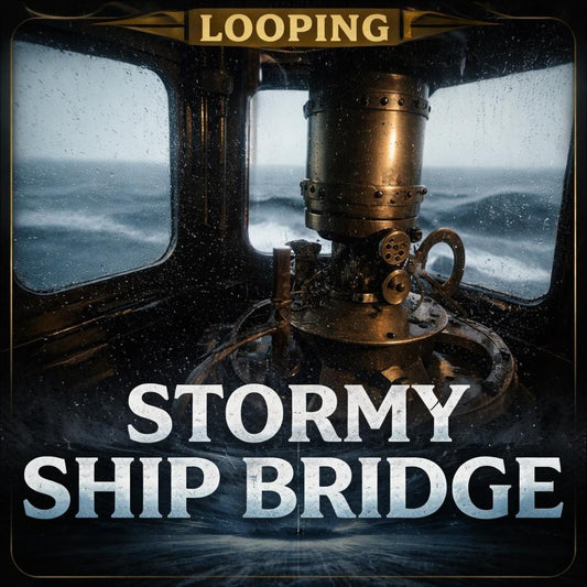 Stormy Ocean Animated Background | Ship Bridge Window Loop, Rainy Storm Video | Atmospheric Wallpaper, VJ, Stream Overlay