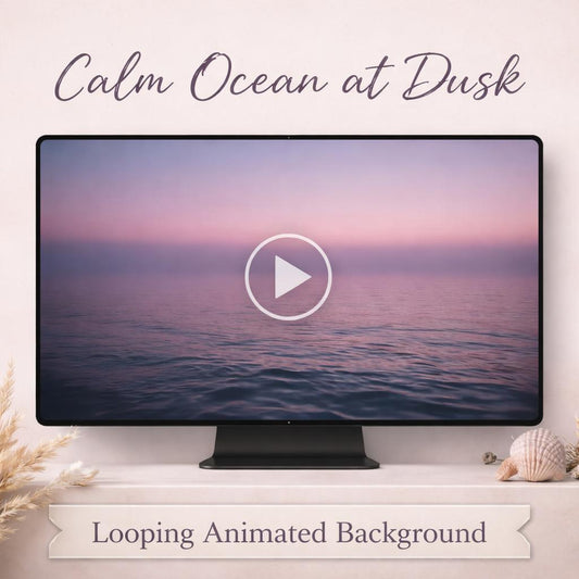 Ocean Sunrise Loop | Animated Background, Sea Waves Video, Ocean Looping Video | Relaxing Wallpaper, Stream Overlay, Video Backdr