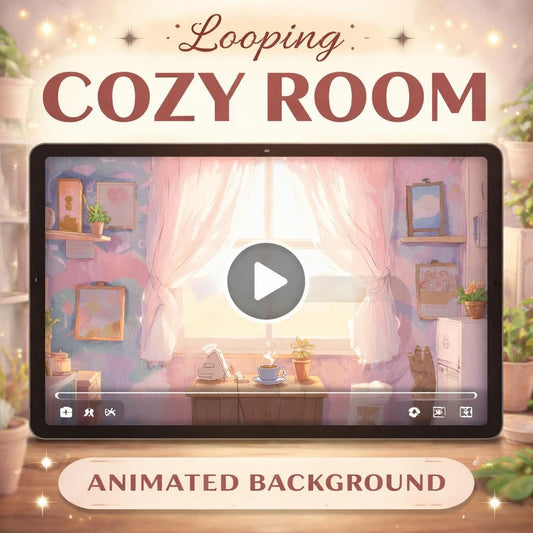 Animated background loop | Cozy sunlit coffee window, lofi cafe ambience | Relax, study, streaming, VTuber scene