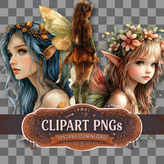 Faded Pastel Fairy Clipart Pngs