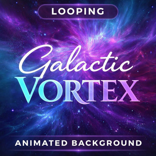 Galaxy Loop Video | Cosmic Vortex Background, Space Stars Animation | Seamless Animated Loop for Video Editing & Streaming