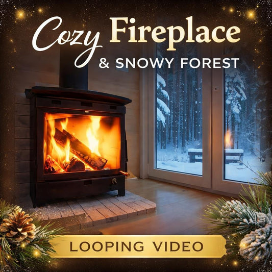 Fireplace Loop Video | Cozy Cabin Background, Animated Backdrop, Seamless Lofi Ambience | Relax, Stream, Study, YouTube