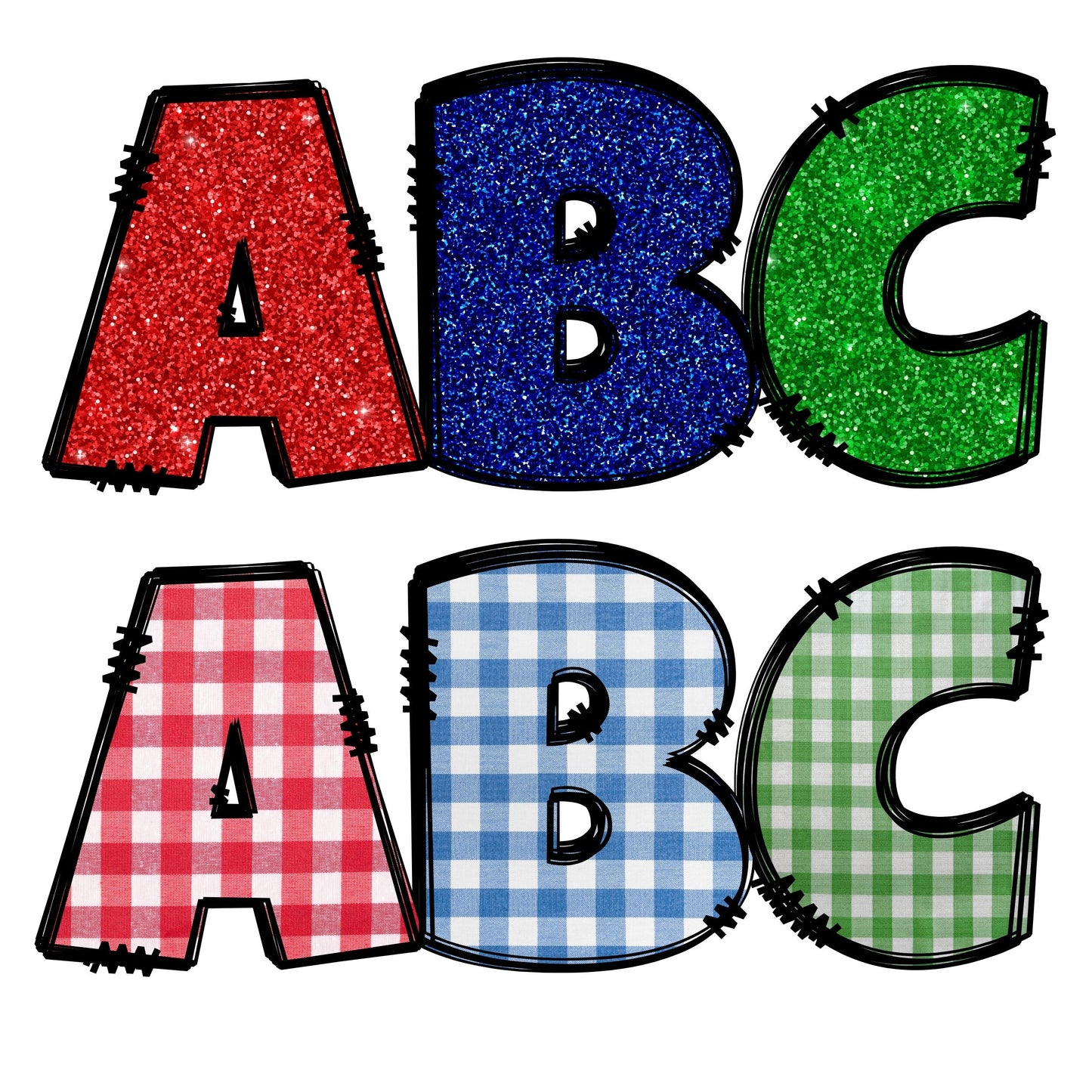 Letter Canva Frames - Drag and Drop Frames - Groovy Retro Doodle Fillable Alphabet Font Letters PNG Canva Frame Alphaset Doodle Templates