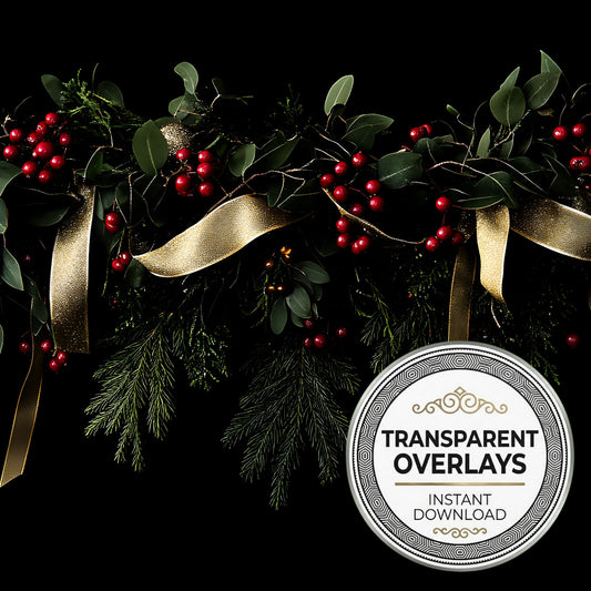 Festive Garland Transparent Overlay Pngs