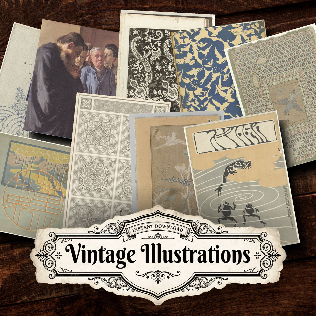 Floral Patterns Vintage Prints