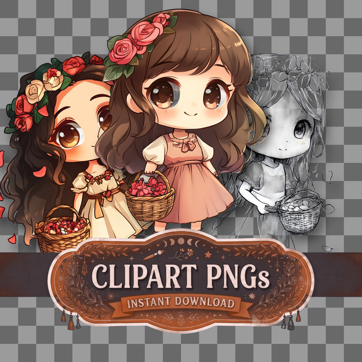 Flower Girl Clipart Pngs