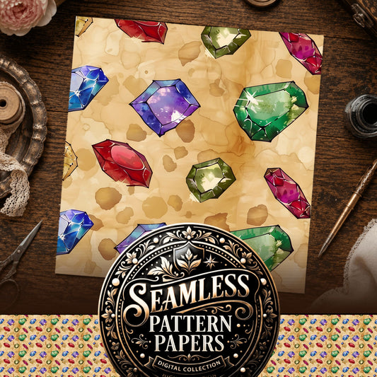 Gems Seamless Pattern