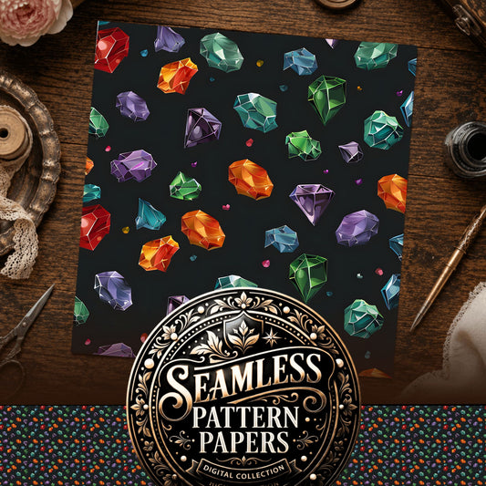 Gems Seamless Pattern