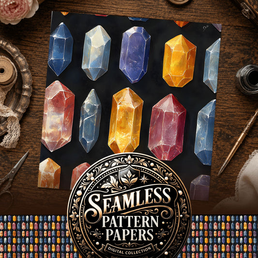 Gems Seamless Pattern