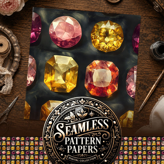 Gems Seamless Pattern