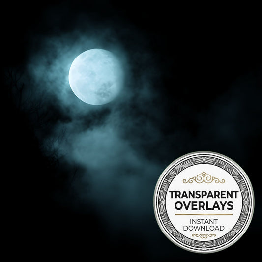 Ghostly Moonlight Haze Transparent Overlay Pngs