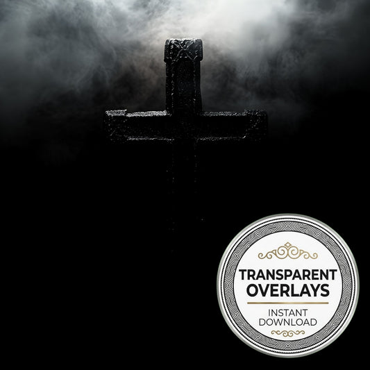 Gothic Cross Surrounded Transparent Overlay Pngs