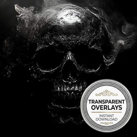 Gothic Skull Transparent Overlay Pngs